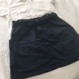 Abercrombie Navy PaperBag Waist Utility Skirt